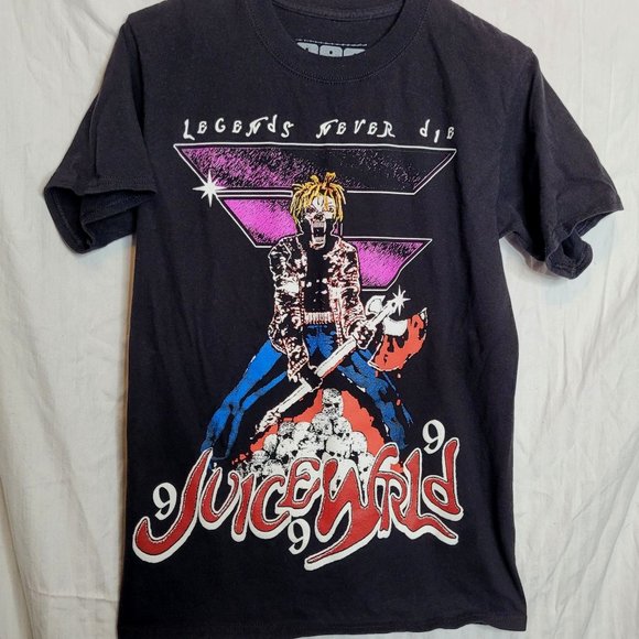 Faze Clan x Juice WRLD 999 Club Shirt Tee Adult Small Black Graphic Print - Picture 1 of 9